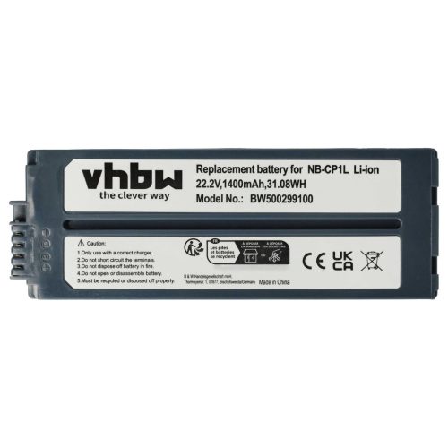 VHBW Nyomtatóakkumulátor  Canonhoz - 1400 mAh 22,2 V Li-Ion