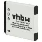 VHBW Fuji / Fujifilm NP-50, NP-50A Battery - 650 mAh, 3.6 V, Li-Ion