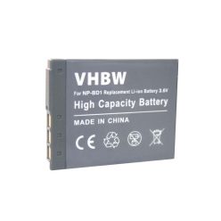 Sony NP-BD1, NP-FD1 akkumulátor - 500 mAh, 3,6 V, Li-Ion