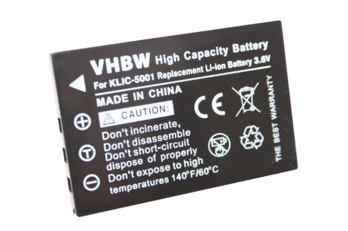 Videokamera akkumulátor Sanyo DB-L50-hez - 1600 mAh 3,6 V Li-Ion