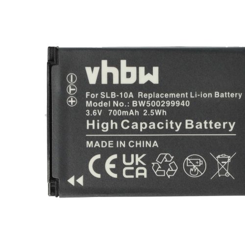 VHBW Samsung BP-10A, SLB-10A, BP10A Akku - 700 mAh, 3,6 V, Li-Ion