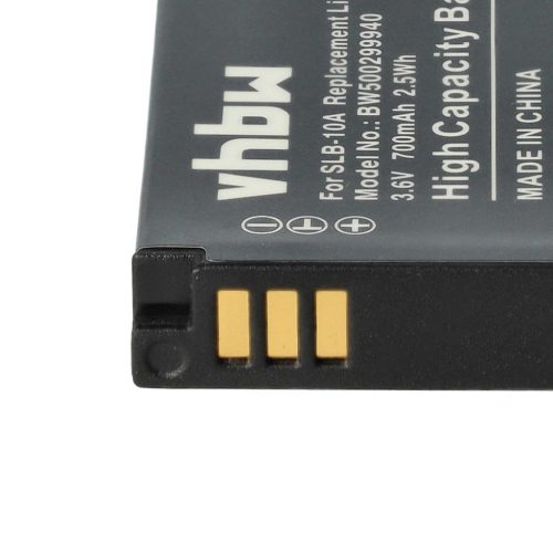 VHBW Samsung BP-10A, SLB-10A, BP10A Akku - 700 mAh, 3,6 V, Li-Ion