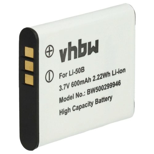 VHBW Casio NP-10, NP-150 Akku - 600 mAh, 3,6 V, Li-Ion