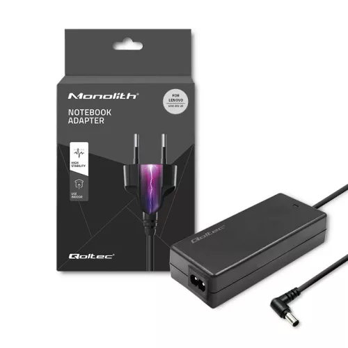 Qoltec hálózati adapter IBM/Lenovo laptopokhoz – 40 W, 20 V / 2 A, 5,5 × 2,5 mm, hálózati kábellel