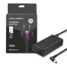 Qoltec hálózati adapter Acer laptophoz, 90 W, 19 V / 4,74 A, 5,5 × 2,5 mm-es csatlakozóval és tápkábellel