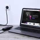 Qoltec hálózati adapter Acer laptophoz, 65 W, 19 V / 3,42 A, 5,5 × 1,7 mm-es csatlakozóval és tápkábellel