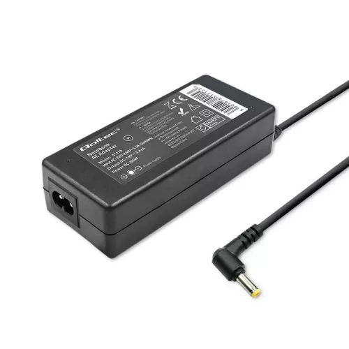 Qoltec hálózati adapter Acer laptophoz, 65 W, 19 V / 3,42 A, 5,5 × 1,7 mm-es csatlakozóval és tápkábellel