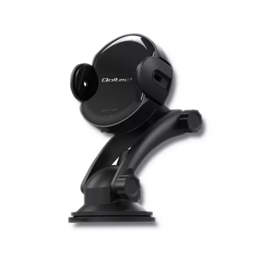 Qoltec PRO induktív autós telefontöltő IR érzékelővel, 15 W, QC 3.0, USB-C