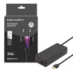   Qoltec hálózati adapter Lenovo laptophoz, 65 W, 20 V / 3,25 A, Slim tip + pin, hálózati kábellel