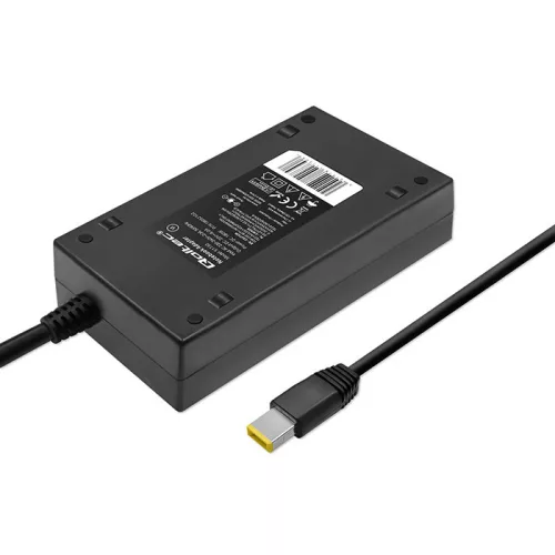 Qoltec 180 W-os hálózati adapter IBM/Lenovo laptophoz, 20 V / 9 A, Slim tip + pin csatlakozóval és tápkábellel