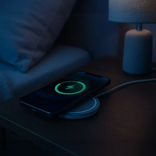 Qoltec RING Qi vezeték nélküli töltő Qualcomm Quick Charge 3.0 támogatással, 10 W, szürke