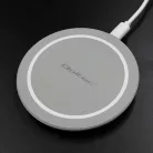 Qoltec RING Qi vezeték nélküli töltő Qualcomm Quick Charge 3.0 támogatással, 10 W, szürke