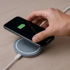 Qoltec RING Qi vezeték nélküli töltő Qualcomm Quick Charge 3.0 támogatással, 10 W, szürke