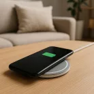 Qoltec RING Qi vezeték nélküli töltő Qualcomm Quick Charge 3.0 támogatással, 10 W, szürke