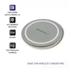 Qoltec RING Qi vezeték nélküli töltő Qualcomm Quick Charge 3.0 támogatással, 10 W, szürke