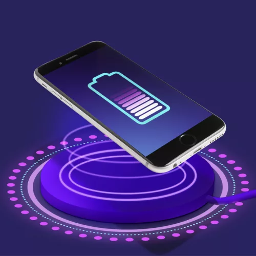 Qoltec RING Qi vezeték nélküli töltő Qualcomm Quick Charge 3.0 támogatással, 10 W, szürke