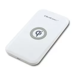   Qoltec Qi vezeték nélküli töltő, Qualcomm Quick Charge 3.0, 10 W, fehér