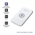 Qoltec Qi vezeték nélküli töltő, Qualcomm Quick Charge 3.0, 10 W, fehér