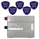 Qoltec Smart Monolith intelligens akkumulátortöltő 12 V-os LiFePO4, AGM, GEL és SLA akkumulátorokhoz – 80 A