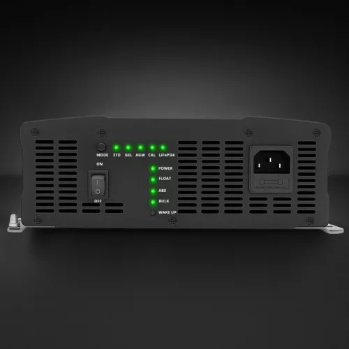 Qoltec Smart Monolith intelligens akkumulátortöltő 12 V-os LiFePO4, AGM, GEL és SLA akkumulátorokhoz – 80 A