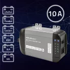 Qoltec Smart Monolith intelligens akkumulátortöltő LiFePO4, AGM, GEL és SLA akkumulátorokhoz – 24 V / 10 A
