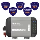 Qoltec Smart Monolith intelligens akkumulátortöltő LiFePO4, AGM, GEL és SLA akkumulátorokhoz – 24 V / 10 A