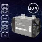Qoltec Smart Monolith intelligens akkumulátortöltő LiFePO4, AGM, GEL és SLA akkumulátorokhoz – 12 V / 30 A