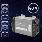 Qoltec Smart Monolith intelligens akkumulátortöltő LiFePO4, AGM, GEL és SLA akkumulátorokhoz – 12 V / 40 A