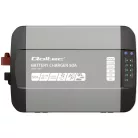 Qoltec Smart Monolith intelligens akkumulátortöltő LiFePO4-, AGM-, GEL- és SLA-akkumulátorokhoz – 12 V / 50 A
