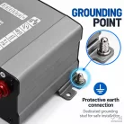 Qoltec Smart Monolith intelligens akkumulátortöltő LiFePO4-, AGM-, GEL- és SLA-akkumulátorokhoz – 12 V / 10 A