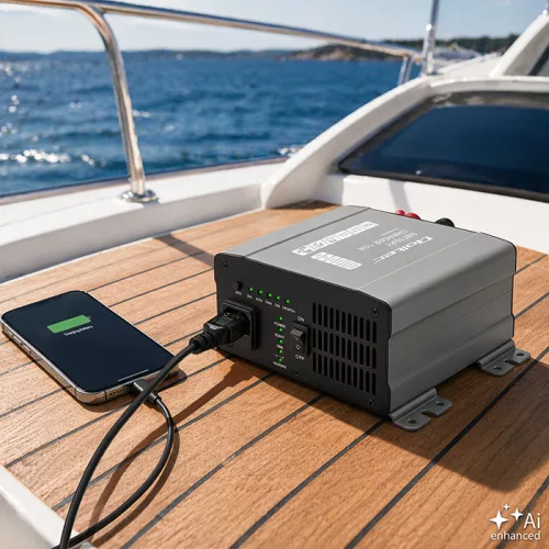 Qoltec Smart Monolith intelligens akkumulátortöltő LiFePO4-, AGM-, GEL- és SLA-akkumulátorokhoz – 12 V / 10 A