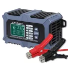 Qoltec intelligens, mikroprocesszoros akkumulátortöltő akkumulátortesztelővel és javítási funkcióval, 12 V / 6 A, LCD-kijelzővel, AGM, LiFePO4 és GEL akkumulátorokhoz