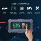 Qoltec intelligens, mikroprocesszoros akkumulátortöltő akkumulátortesztelővel és javítási funkcióval, 12 V / 6 A, LCD-kijelzővel, AGM, LiFePO4 és GEL akkumulátorokhoz