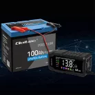 Qoltec intelligens mikroprocesszoros akkumulátortöltő AGM, GEL és LiFePO4 akkumulátorokhoz, 12 V / 6 A, LCD