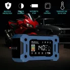 Qoltec intelligens mikroprocesszoros akkumulátortöltő 12 V / 15 A, javítási és SUP funkcióval, LCD-kijelzővel