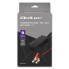 Qoltec automata akkumulátortöltő 12 V-os AGM/GEL/STD akkumulátorokhoz, 2 A, 24 W, LED visszajelzővel és 1,8 m-es kábellel