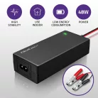 Qoltec automata AGM/GEL/STD akkumulátortöltő 12 V / 4 A, 48 W
