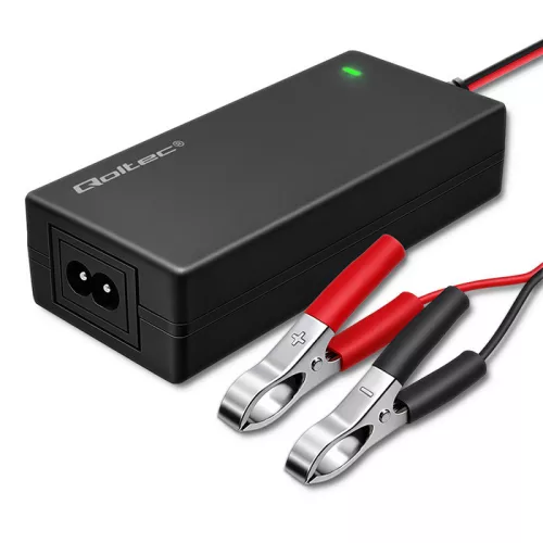 Qoltec automata AGM/GEL/STD akkumulátortöltő 12 V / 4 A, 48 W