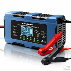   Qoltec intelligens akkumulátortöltő 12 V / 6 A, javítási funkcióval