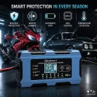 Qoltec intelligens akkumulátortöltő 12 V / 6 A, javítási funkcióval