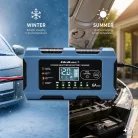 Qoltec intelligens akkumulátortöltő 12 V / 6 A, javítási funkcióval