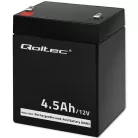 Qoltec karbantartásmentes AGM akkumulátor – 12 V, 4,5 Ah