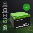 Qoltec 12 V 24 Ah karbantartásmentes AGM akkumulátor UPS-hez