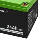 Qoltec 12 V 24 Ah karbantartásmentes AGM akkumulátor UPS-hez