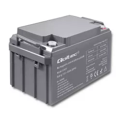 Qoltec AGM akkumulátor 12 V, 65 Ah, max. 780 A