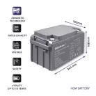 Qoltec AGM akkumulátor 12 V, 65 Ah, max. 780 A