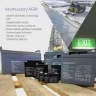 Qoltec AGM akkumulátor 12 V, 65 Ah, max. 780 A