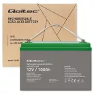 Qoltec AGM akkumulátor 12 V, 100 Ah, VRLA, 28,1 kg