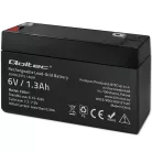 Qoltec karbantartásmentes AGM akkumulátor, 6 V / 1,3 Ah