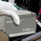 Qoltec AGM akkumulátor 12 V / 12 Ah, VRLA, T2 csatlakozóval